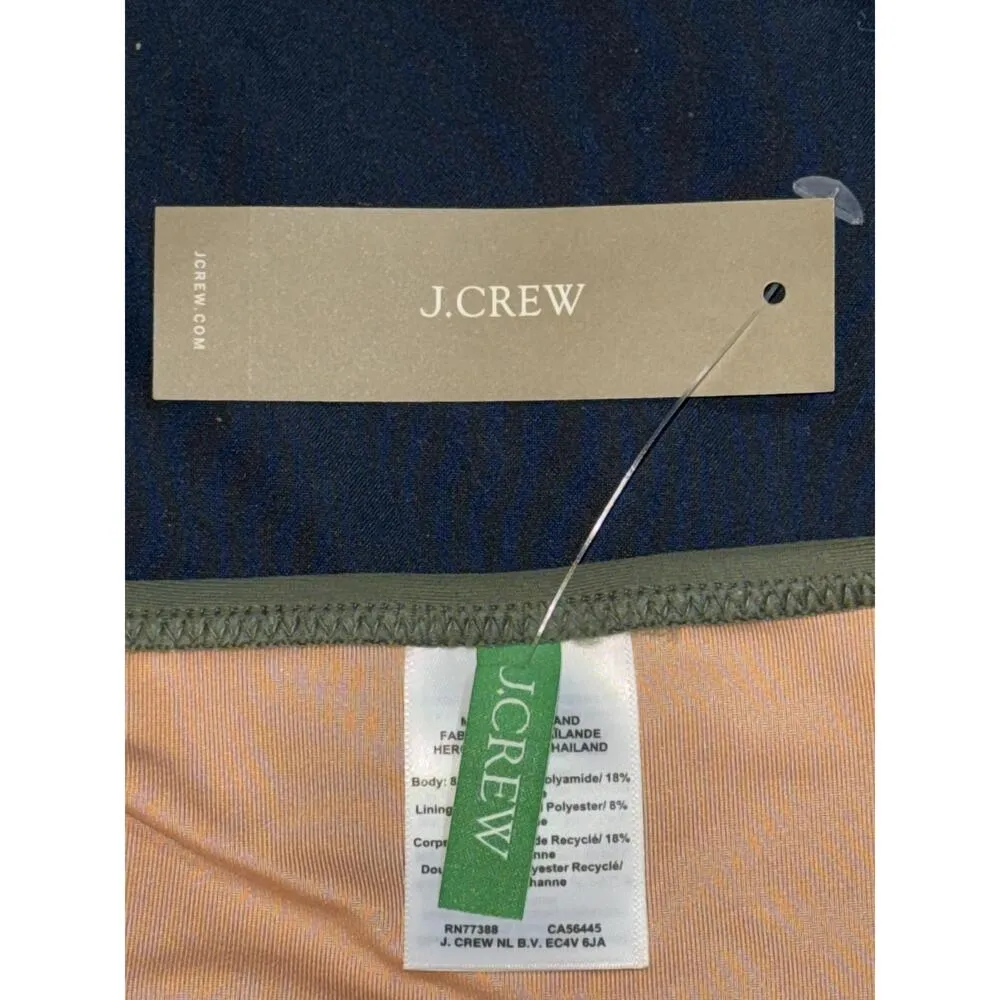 NEW J. Crew Heritage 1989 High-Leg Bikini Bottom BP209 Cool Cypress Green Size L - Image 15