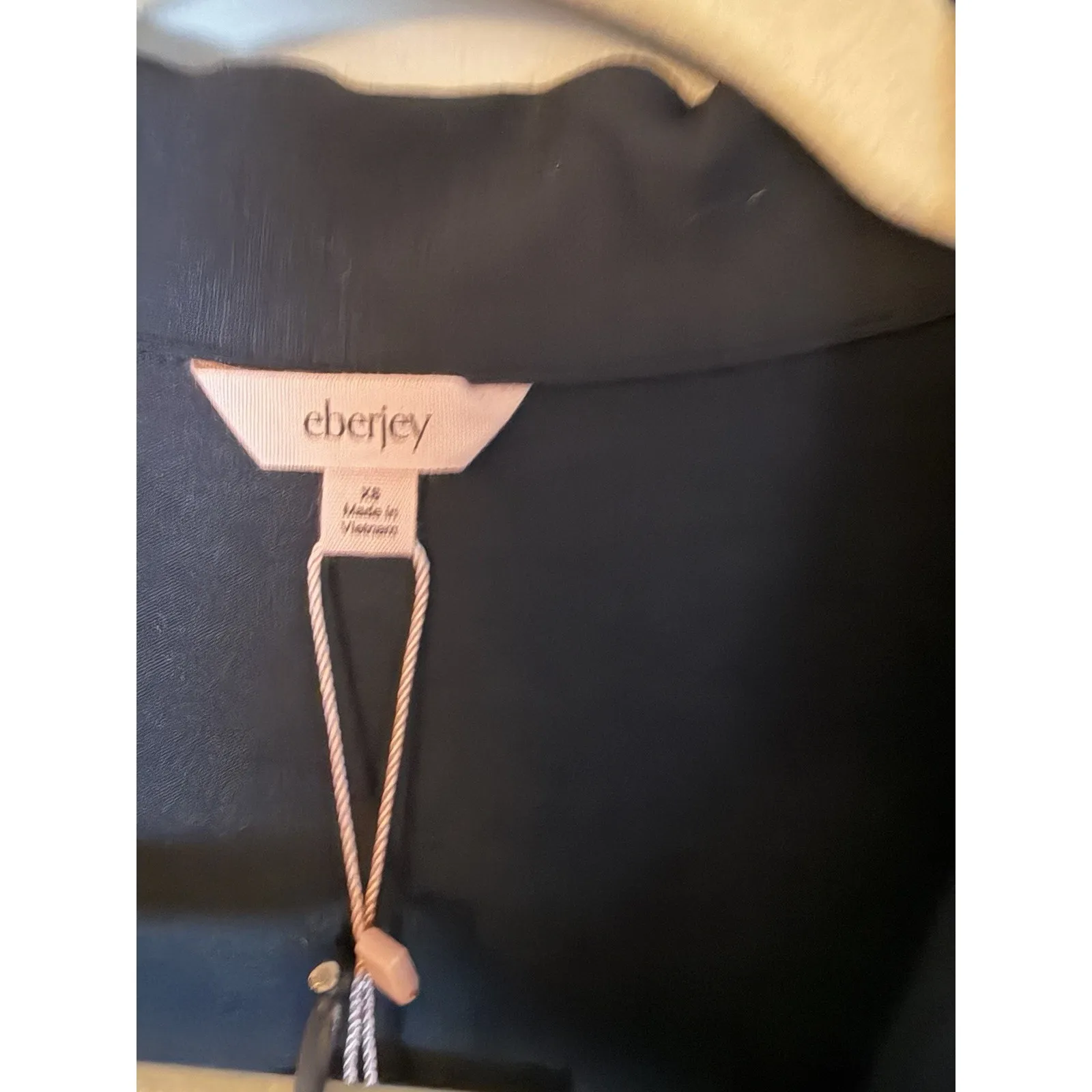 Eberjey Gisele Long PJ Set Tencel Long Pants Long Sleeve Black Sz XS NWT $168 - Image 6