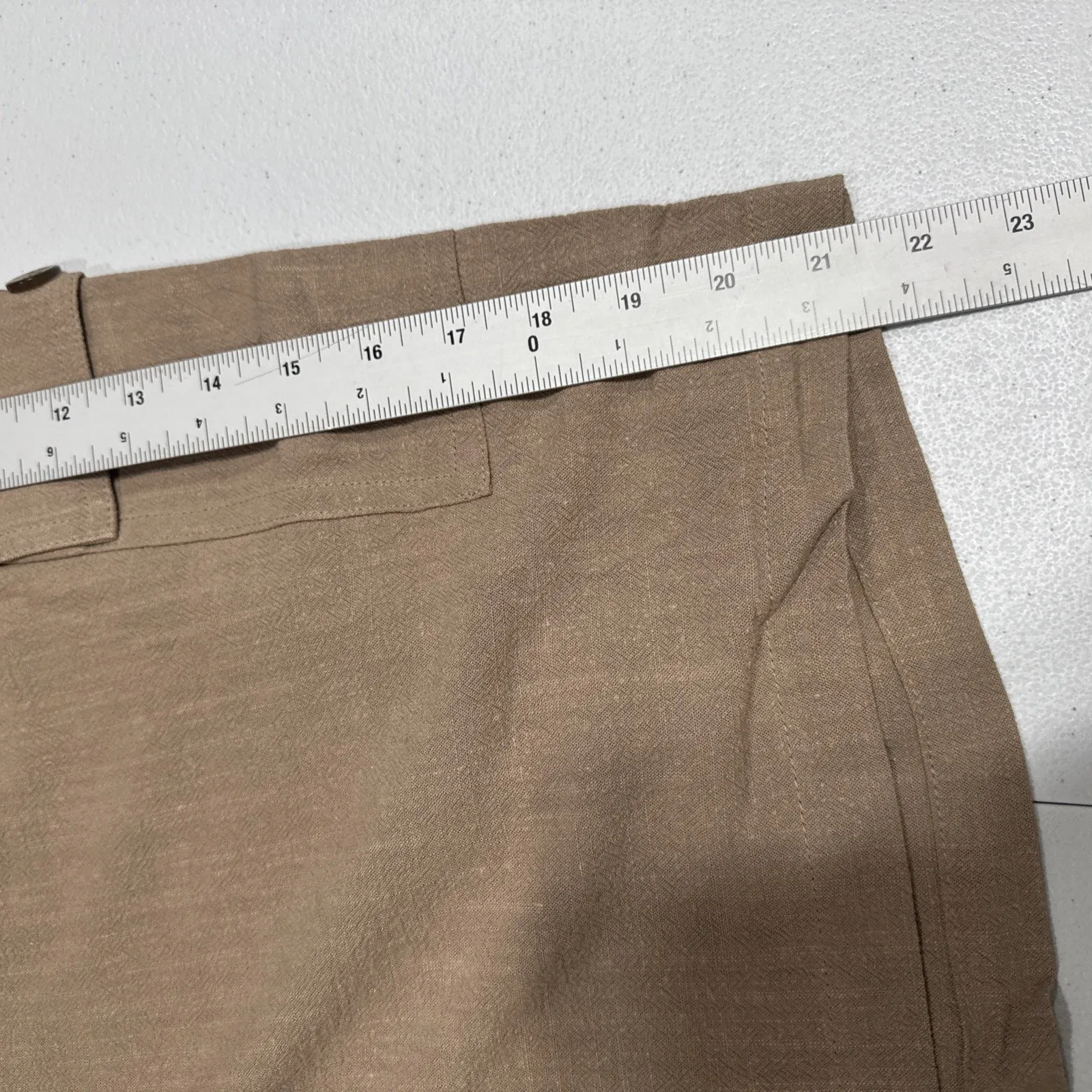 Susan Graver Pure Womens Pull On Shorts Size 4XP Rayon Linen Blend A501390 Pocke - Image 12