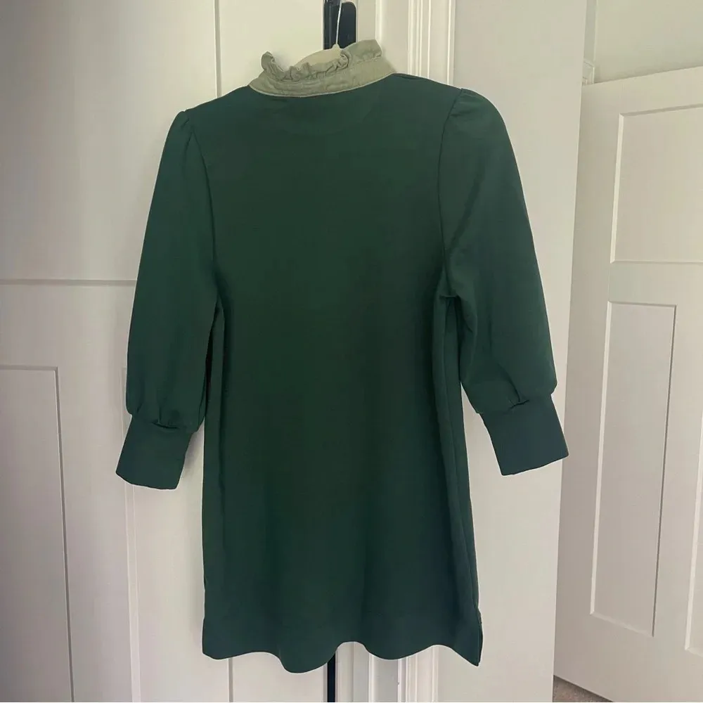 Tuckernuck Pomander Place Charlotte Terry Dress Ruffle Neck Long-Sleeve Polo - Image 5