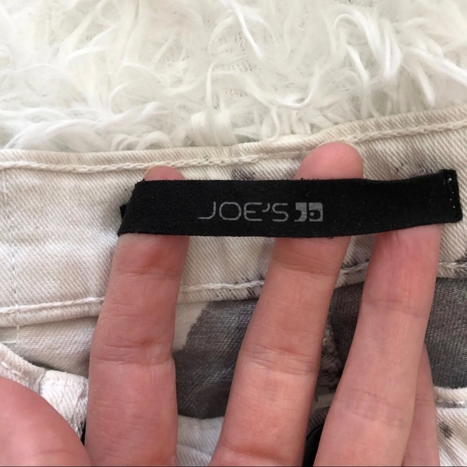 Joe’s Jeans Tie Dye Grey & White Jean Shorts Womens 25 Cowboy Coastal Western - Image 2