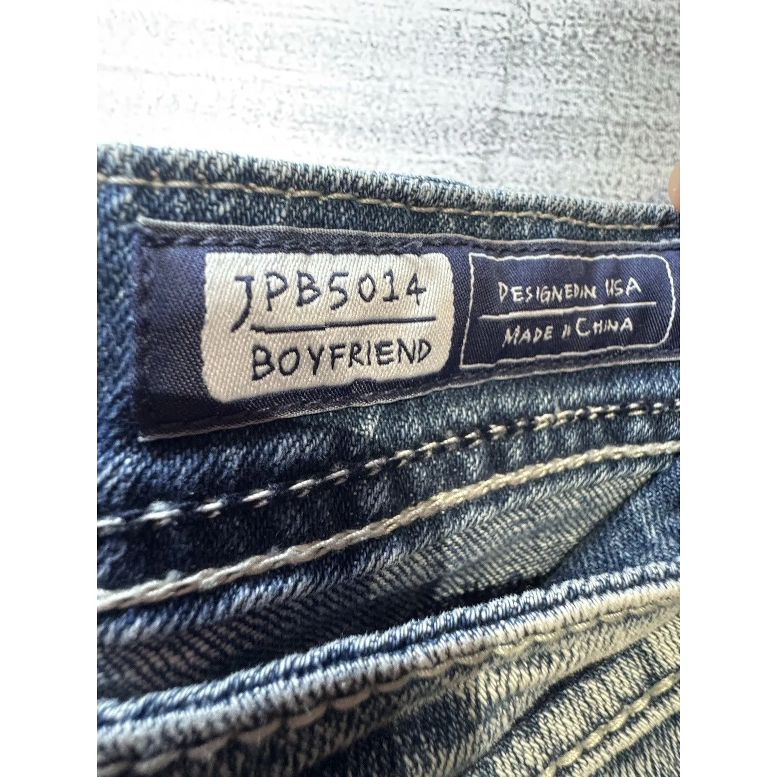 Miss Me Jeans Womens Size 28 Boyfriend Distressed Mid Rise  Denim Jeans - Image 5