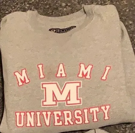 College Sweater ! Gray Size M - Image 2