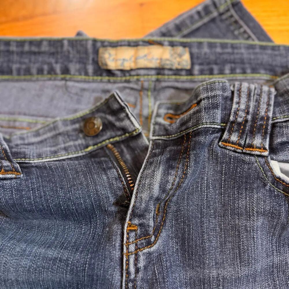 Angel Kiss Juniors 11 Straight leg Distressed Embellished Stretch Jeans Casual - Image 11