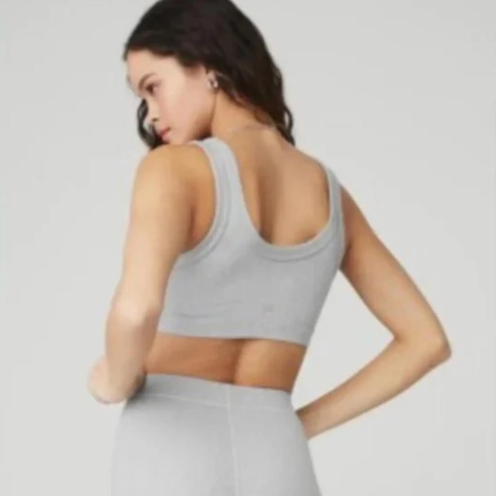 Alo Yoga Wellness Bra in Heather Gray Size XS $89 [COPY] - Image 2