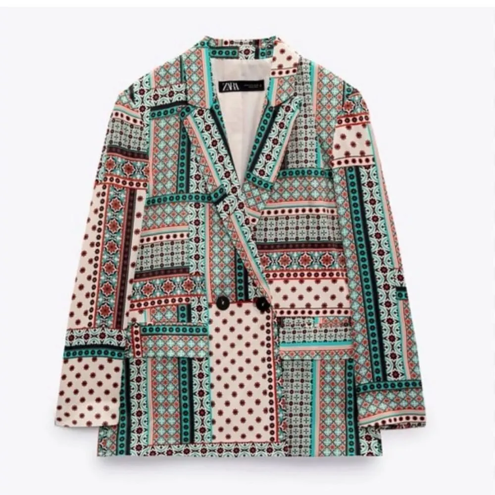 Zara Printed Blazer(Size Medium) - Image 2