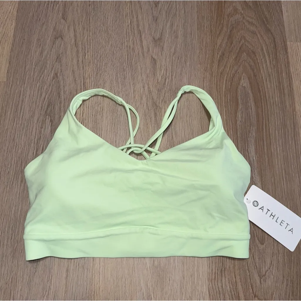 Athleta NWT  Light Green Solace Bra - Size Large - Best for D-DD+ - Image 3