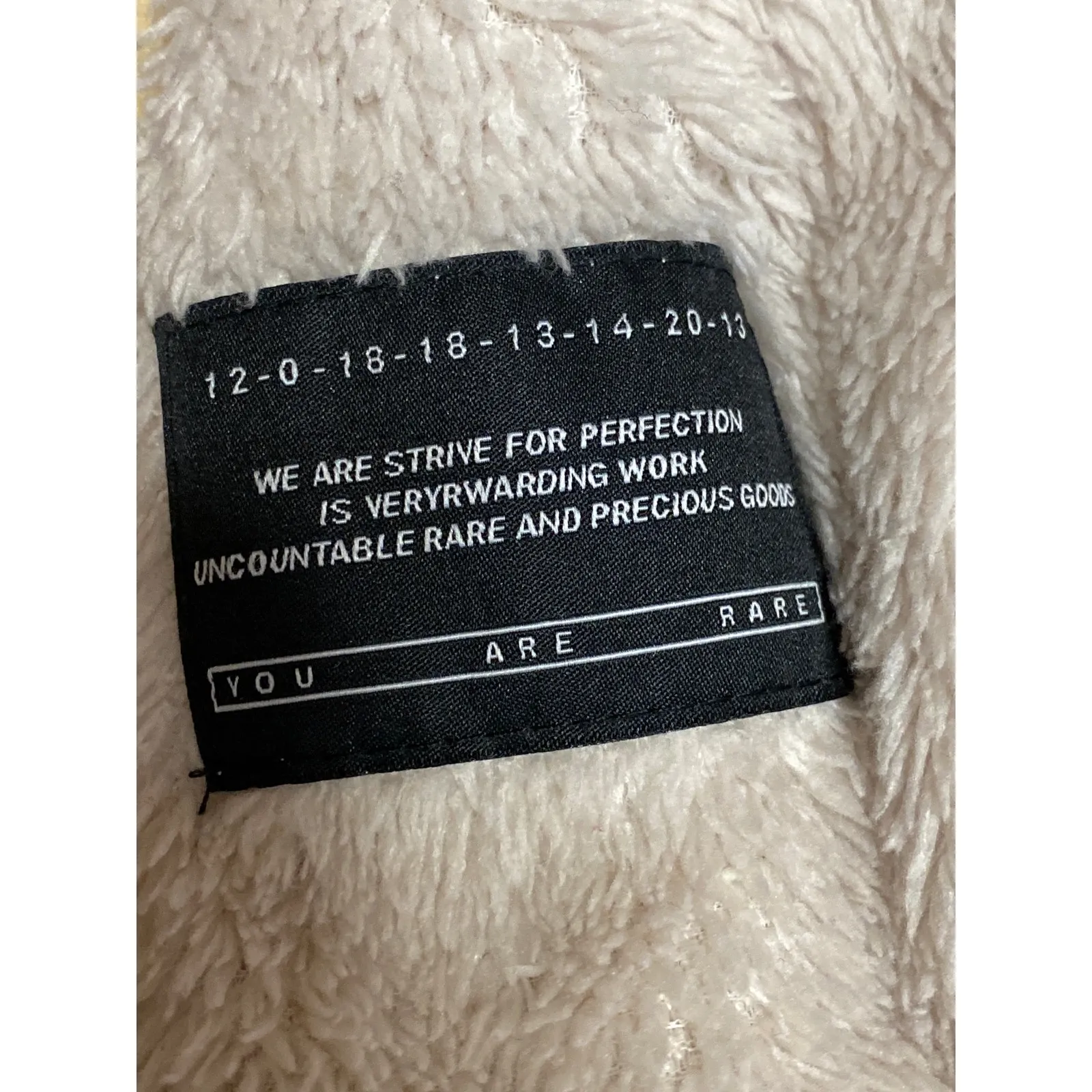 Zaful Women's Beige Faux Fur Teddy Fuzzy Hoodie Hooded Sweater Sweatshirt Top S - Image 5