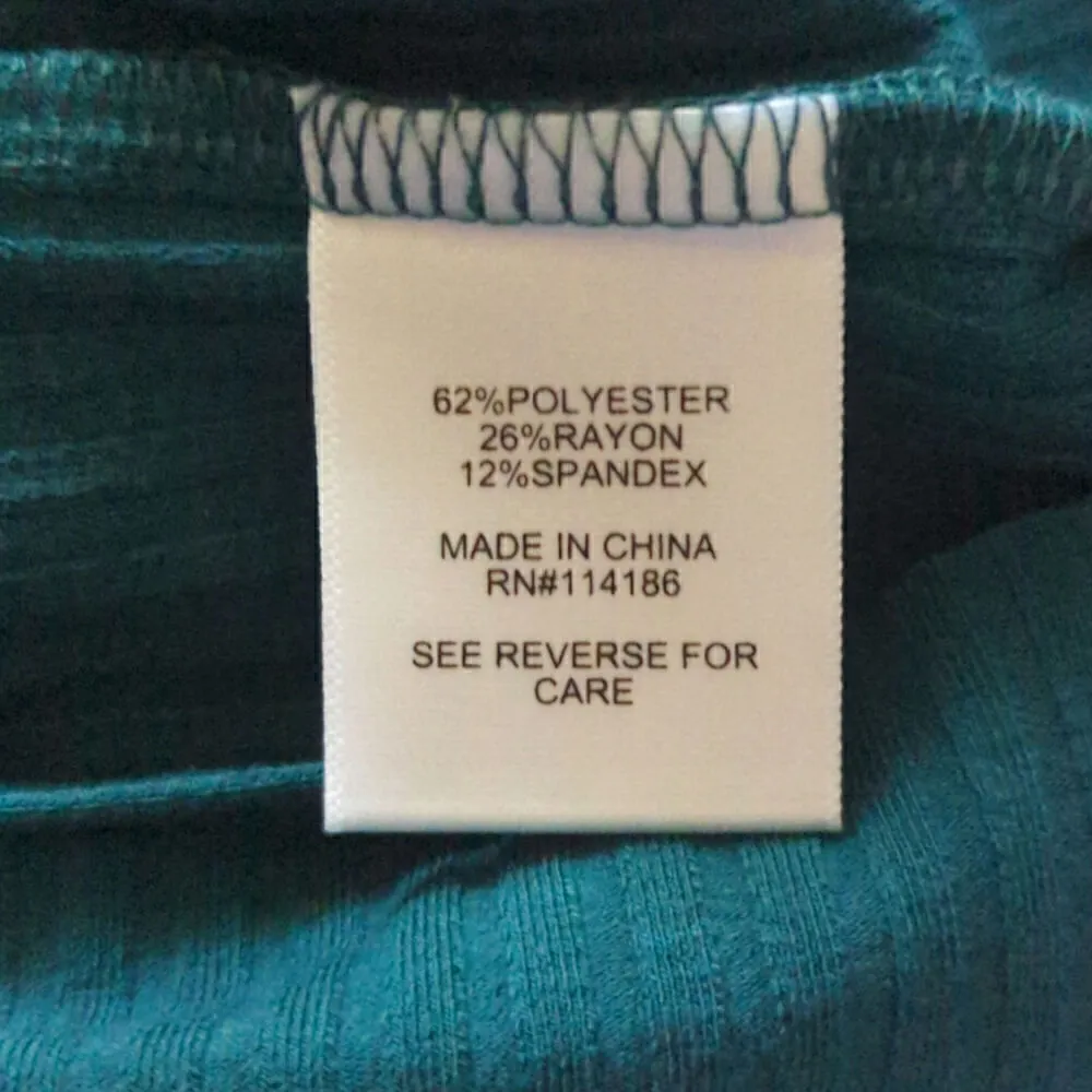 Juicy Couture Sapphire Wave Crew Neck Short Sleeve Top Size XS NWT‎ - Image 3