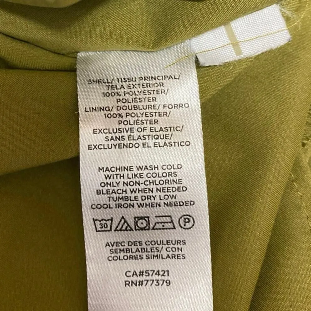 Ann Taylor Green Floral Short Sleeve Smocked Ruffle Tiered Maxi A-Line Dress 8 - Image 5