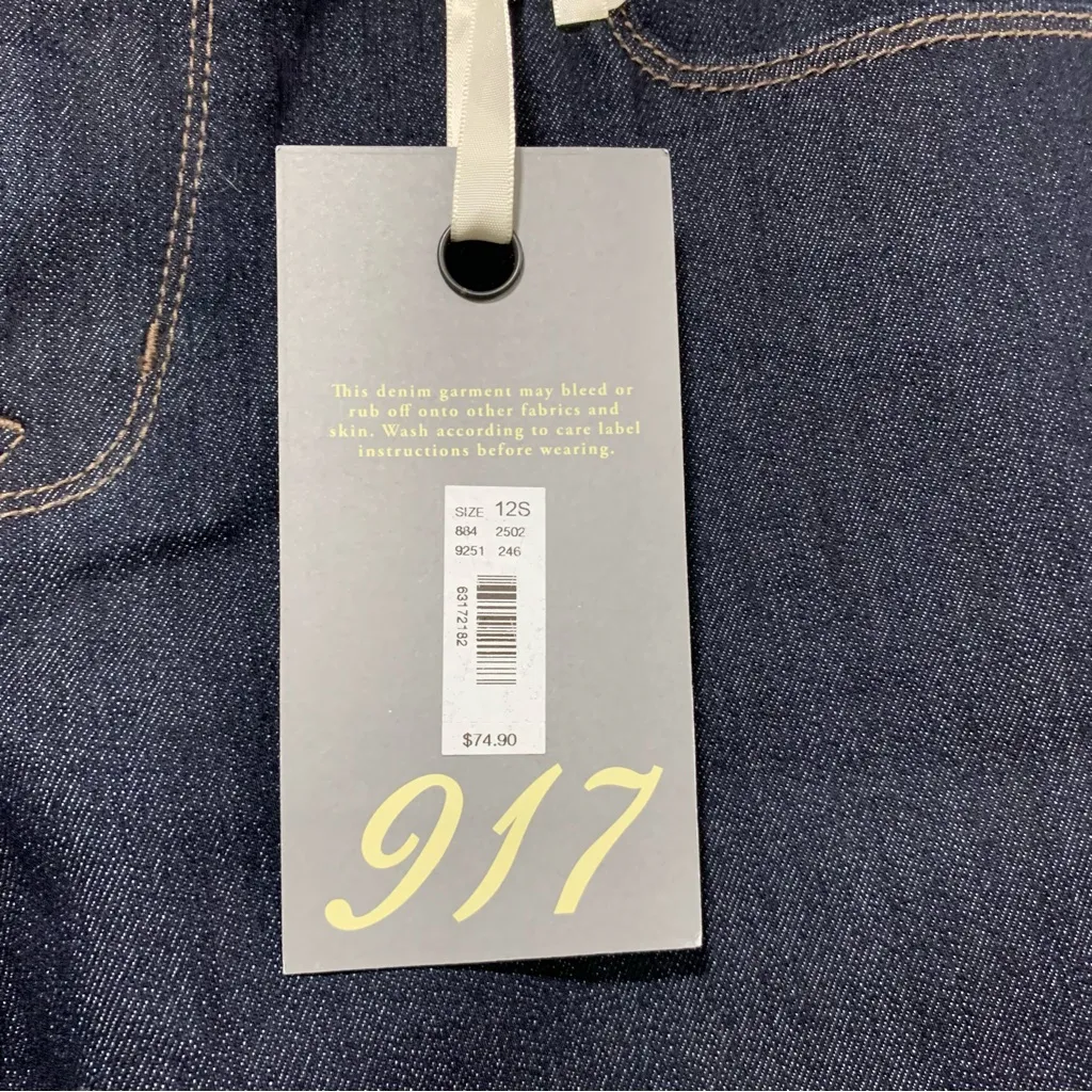 The Limited 917 Skinny Leg Blue Jeans - Size 12 Short - Image 3