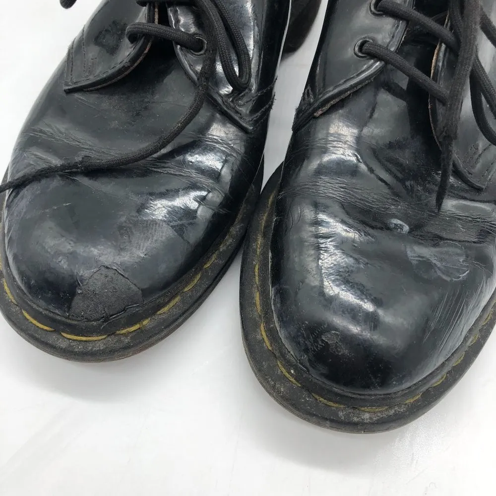 Dr. Martens 1461 Women's Patent Leather Oxford Shoes Black 8 - Image 3