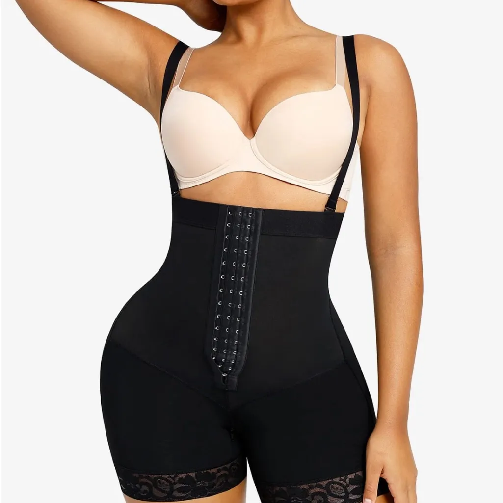 Shapellx shapewear Bare Essentials AirSlim Core Sculpt Mid Thigh Shaper Short Size M - Image 3