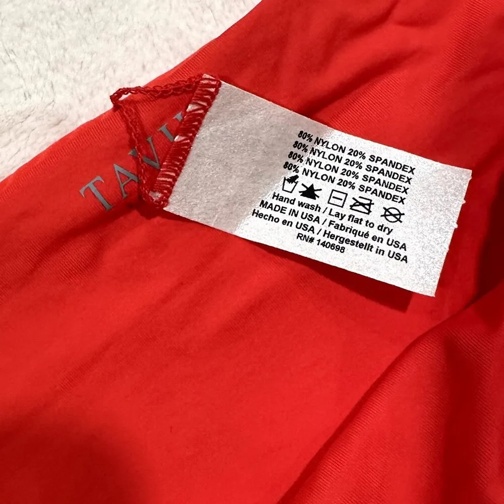 NWT Tavik Chloe Mini Cutout Swim Bottom Textured Amalfi in Hibiscus - Image 3