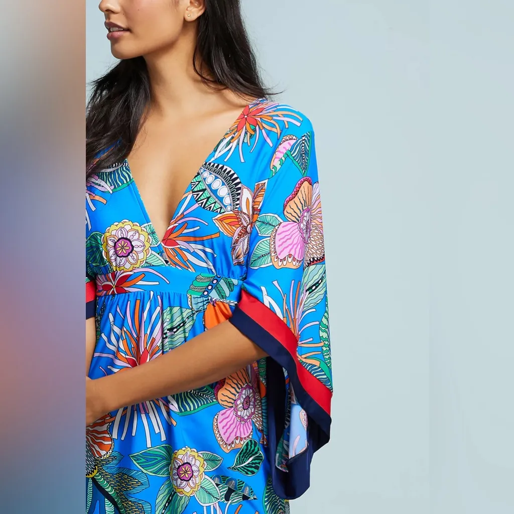 NWT Anthropologie Trina Turk Tahiti Cover-Up Dress Size Small - Image 3