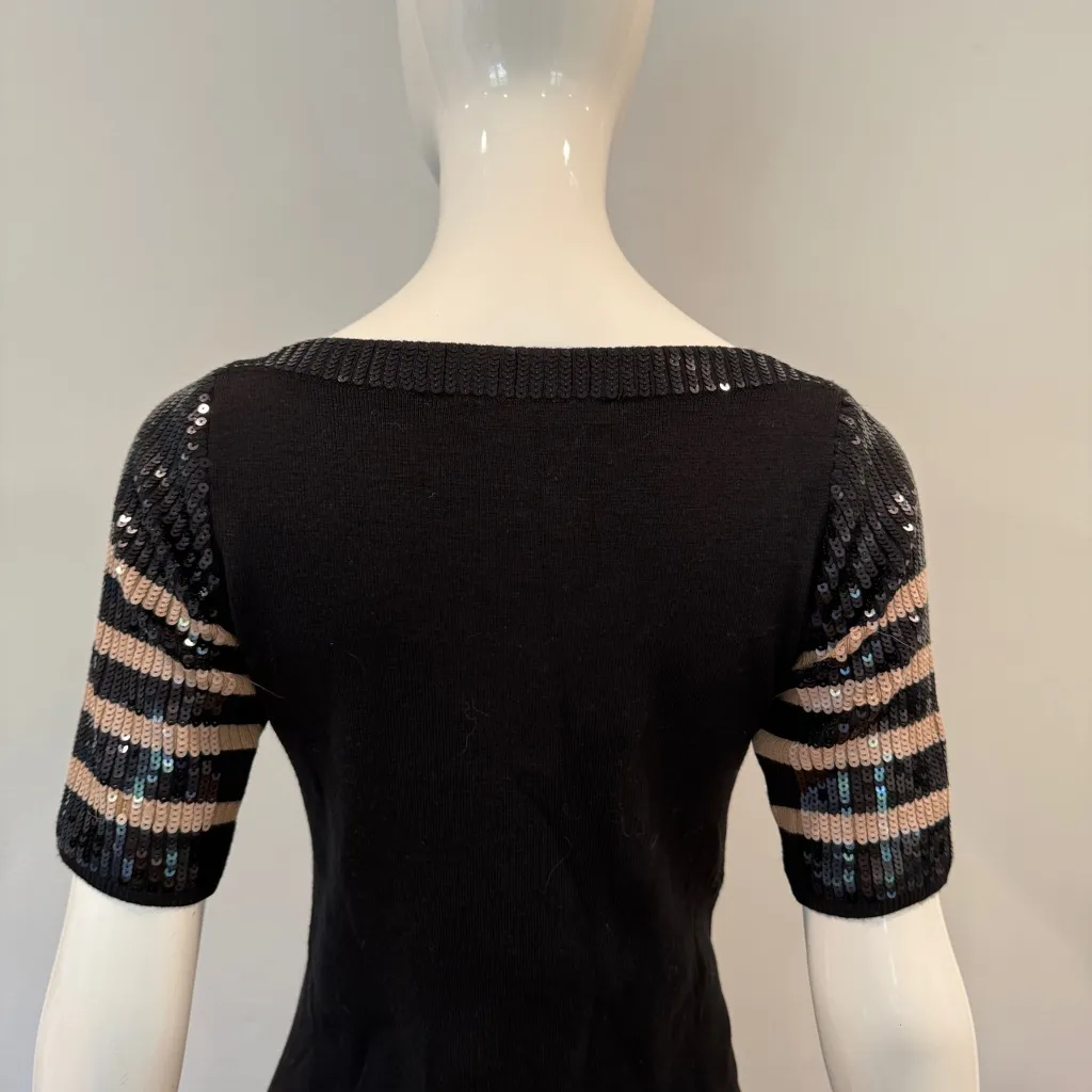 Per Se  by Carlisle Sequin Striped Mini Dress - Image 8