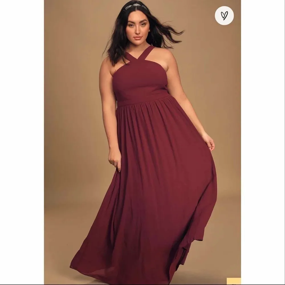 Lulu’s Air of Romance Burgundy Maxi Dress - Image 7