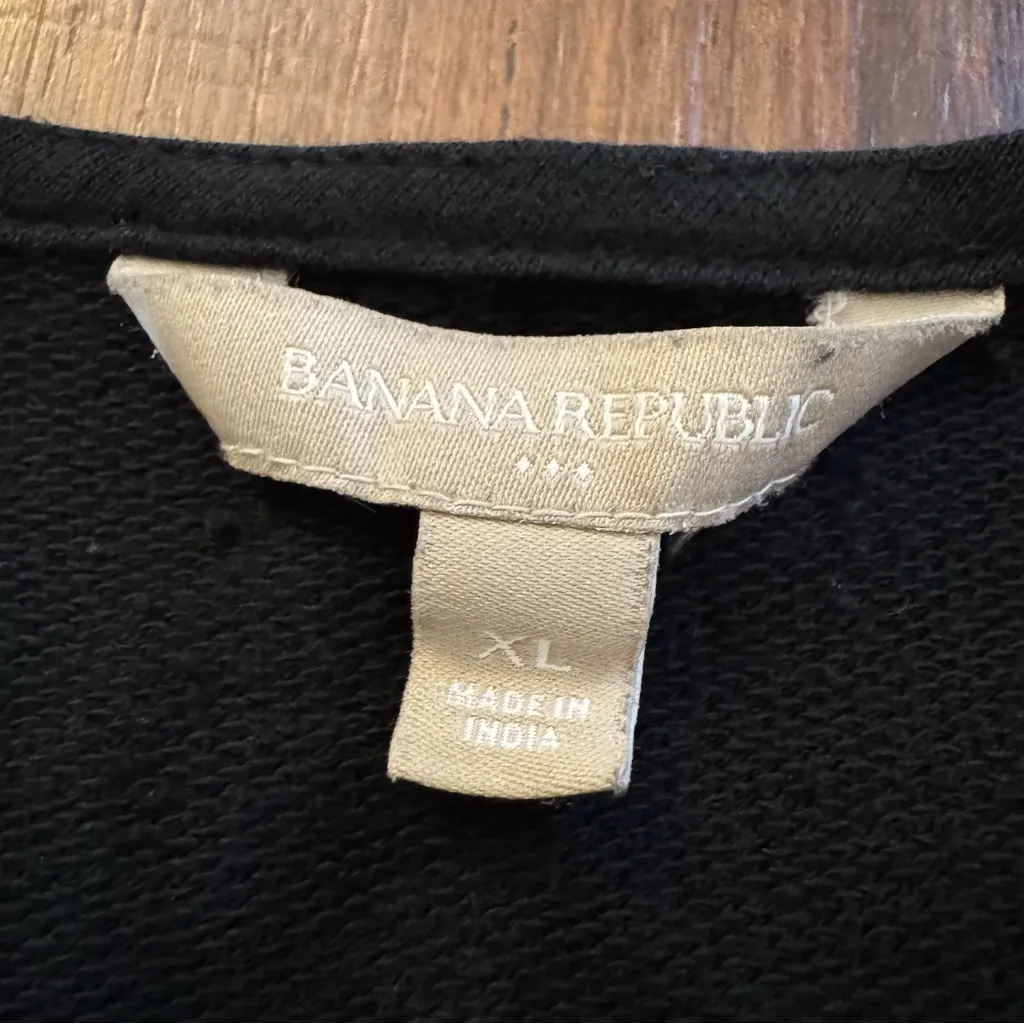 BANANA REPUBLIC zipper moto sweatshirt jacket, size XL - Image 10