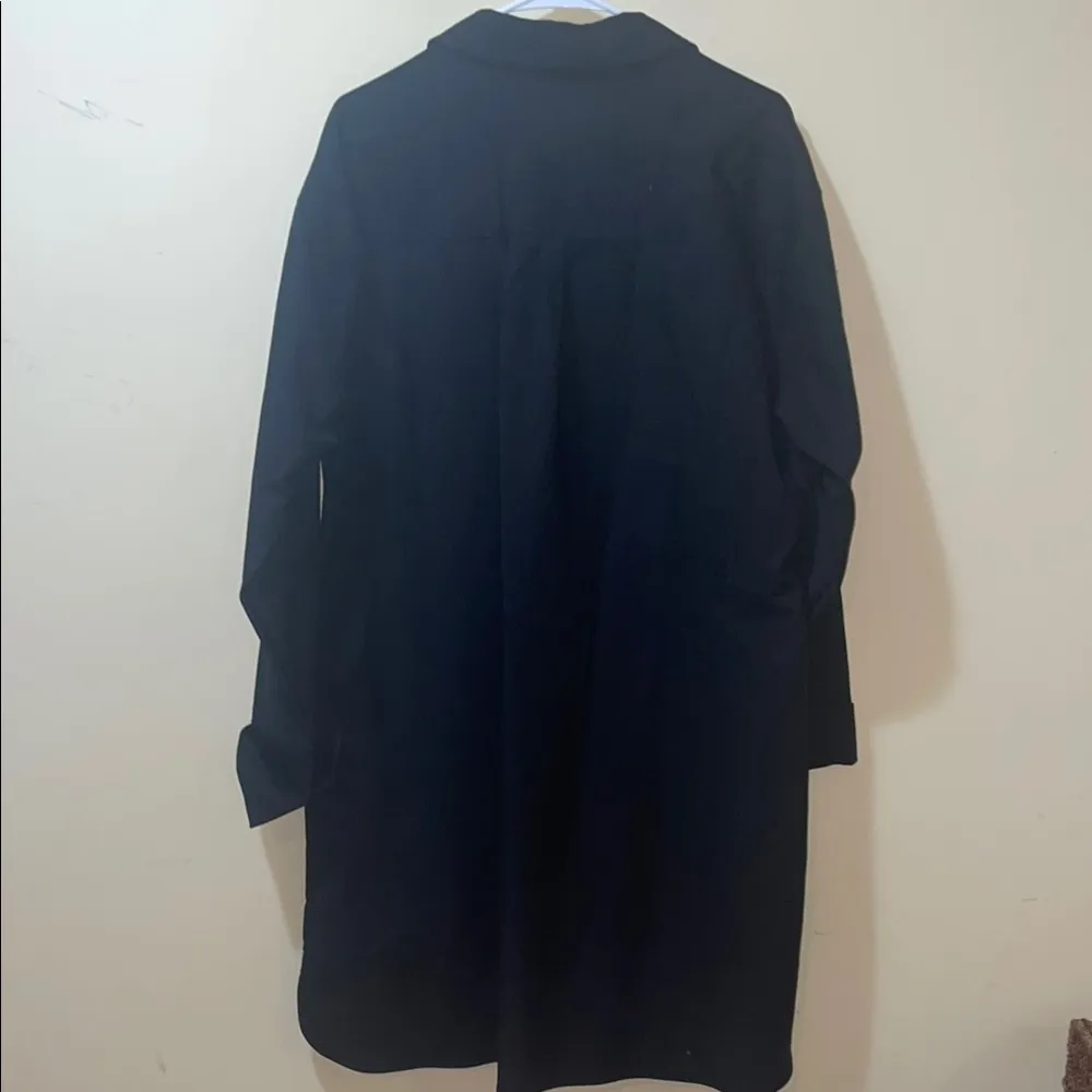 Womens Good American Commited To Fit Black Long Sleeve Shirt Dress Without Belt - Image 5