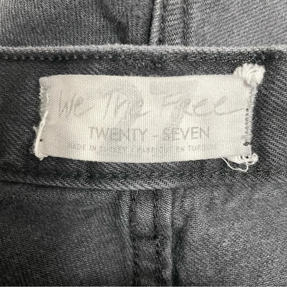 Free People We The Free Maggie Jean Shorts Montero Black Destroyed Wash Size 27 - Image 9