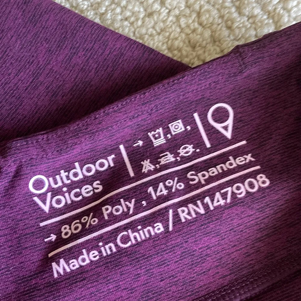 Outdoor Voices Full Length Warmup Leggings Like New Textured Compression Small - Image 5