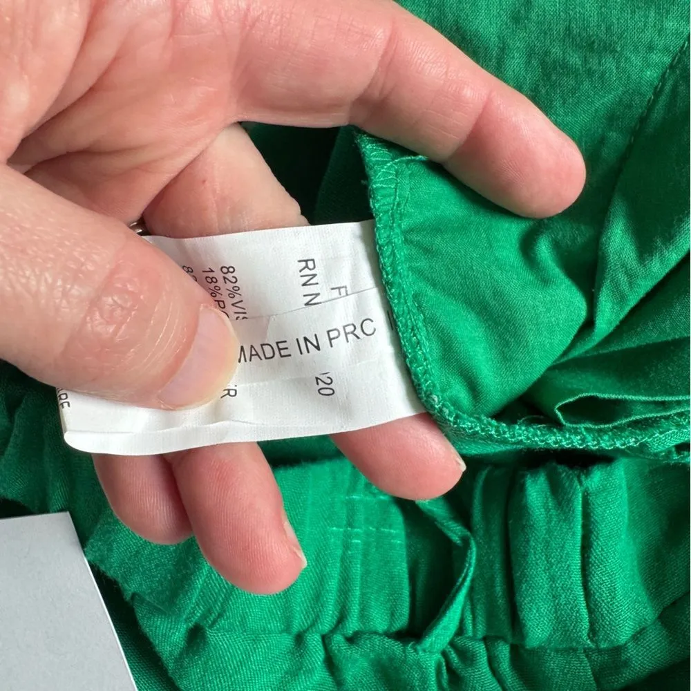 FRNCH  Paris Women’s Green Culottes Pants Size Medium NWT - Image 9