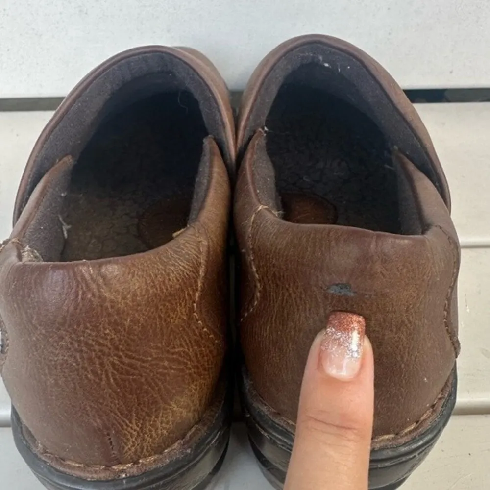 b.o.c. Women's Comfy Peggy Brown Faux Leather Slip - Image 8