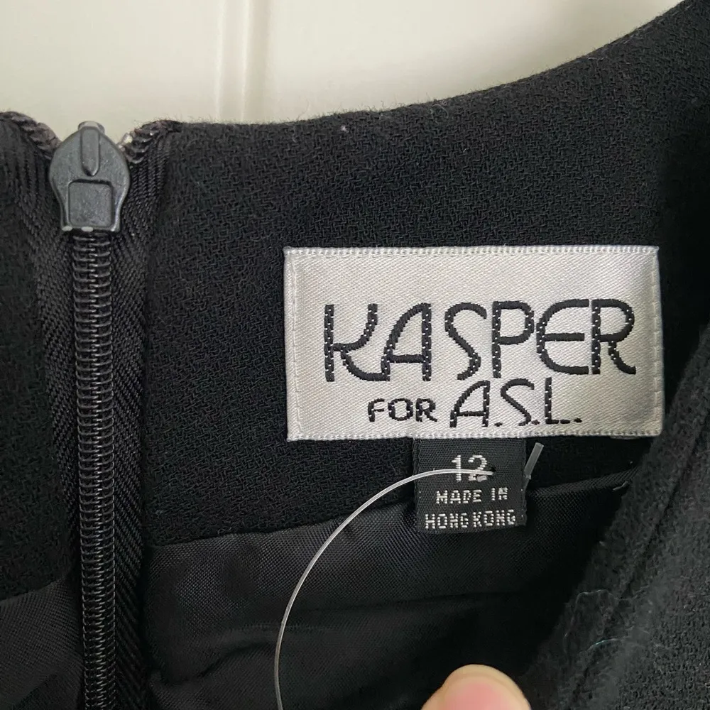 NWT |‎ Vintage Kasper for ASL women’s knee-length dress — size 12 - Image 3