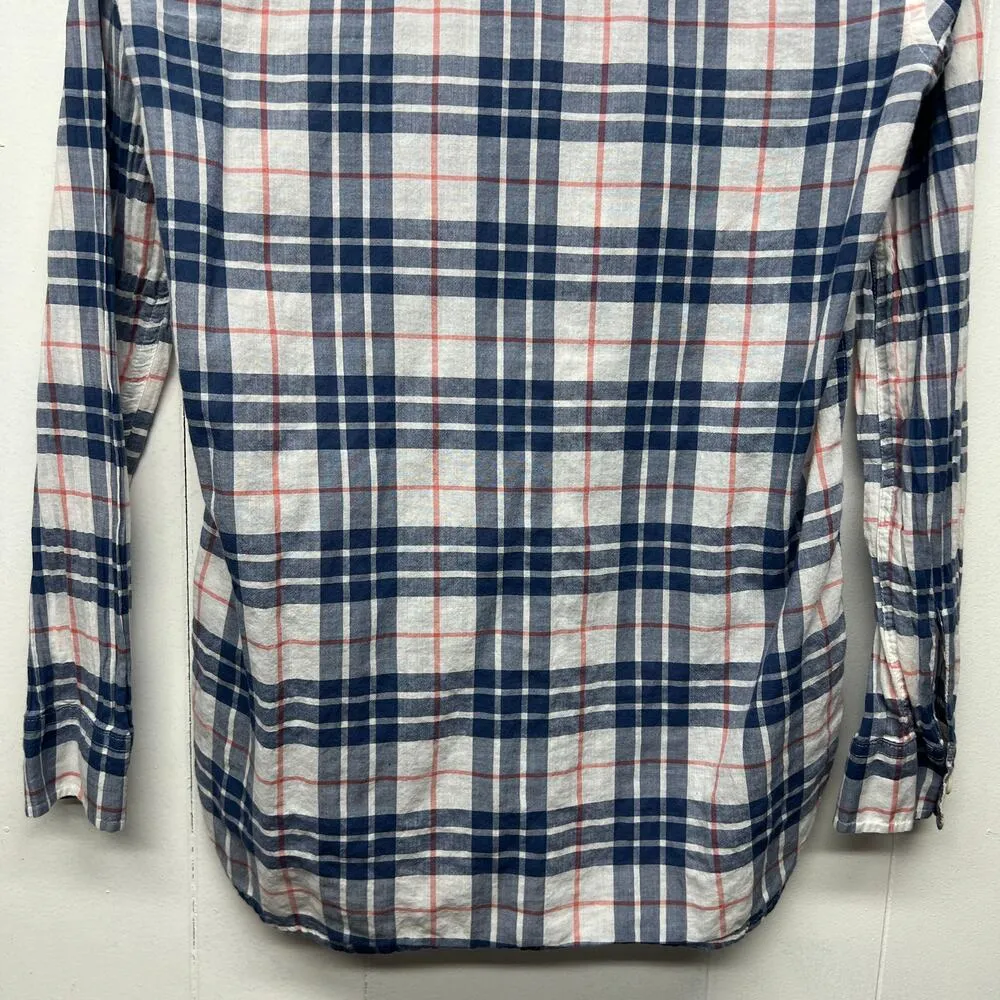J. Crew Western Cottagecore Plaid Womens Shirt Size 0 Southwestern Rodeo Cowgirl - Image 9