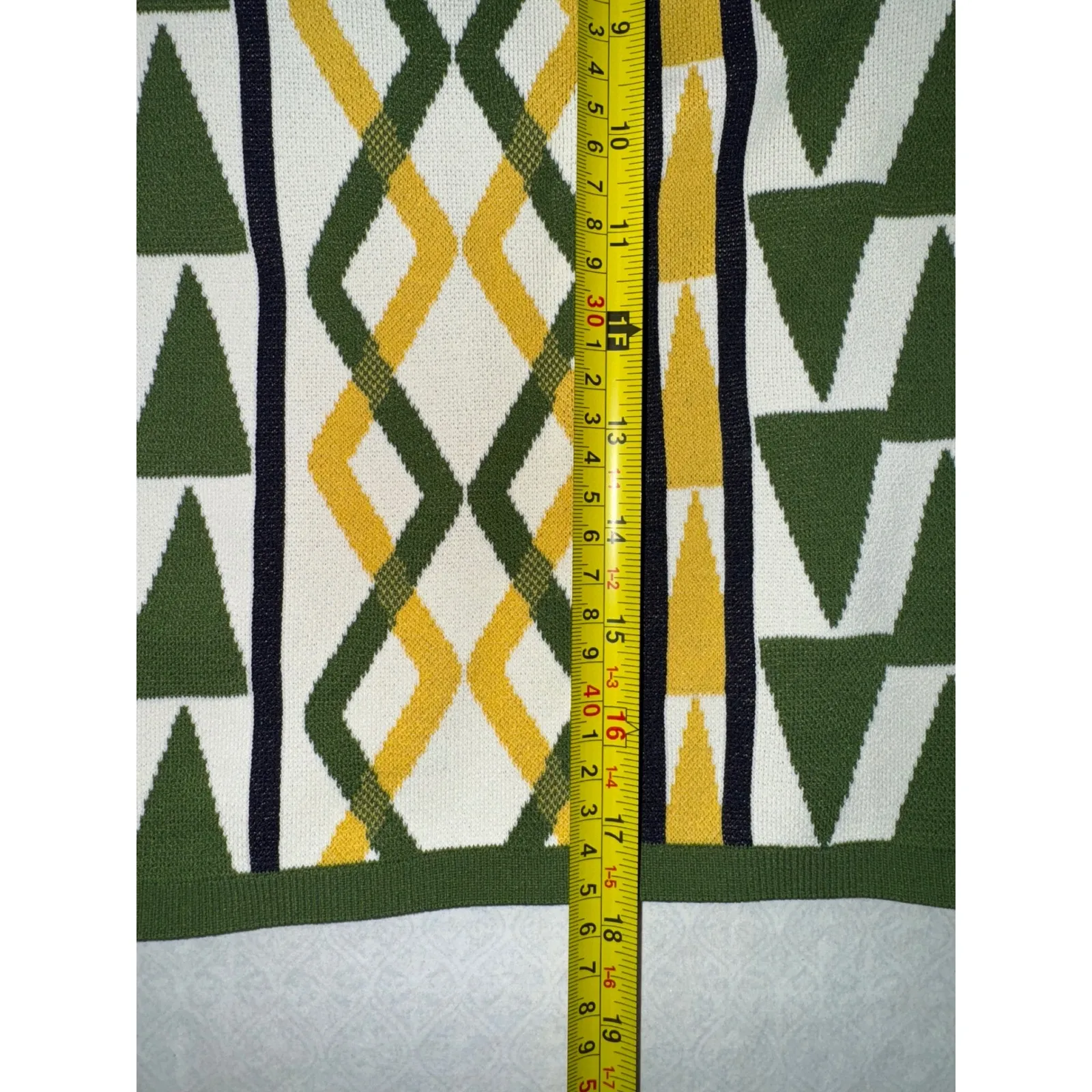 MISA Los Angeles Geometric Print Knit Cardigan Sweater Women's size S - Image 6