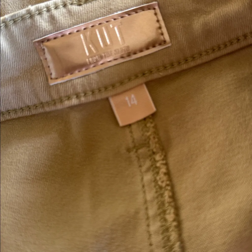 NWT Kut From The Kloth X Nordstrom Miller Wide Leg Pant 14 Camel - Image 5