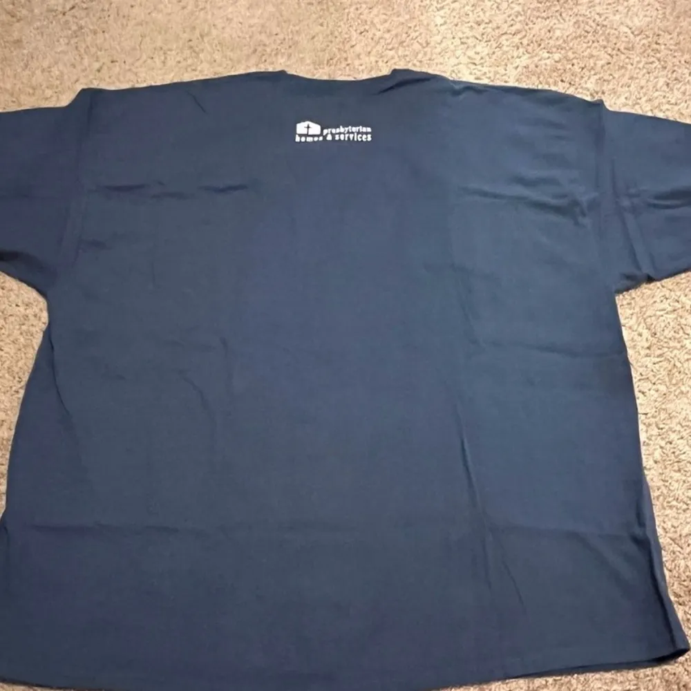 Blue, White, and Green Gildan Ultra Cotton T-shirt - Image 6