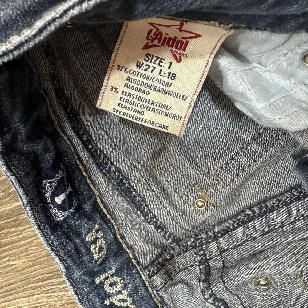 LA Idol Size 1 Capri Low Waist Blue - Image 6