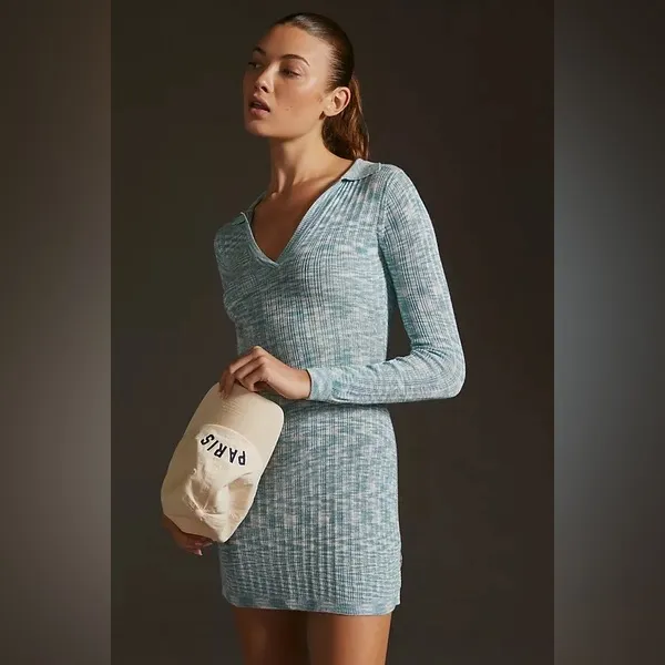 NEW NWT L*SPACE Aria Mini Dress In Poolside Blue - Image 3