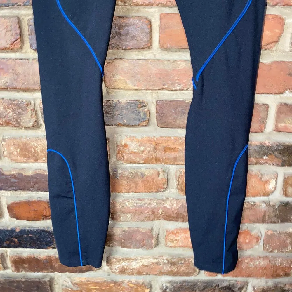 Anine Bing Black Blue Brix Activewear Athletic Leggings Women's Size XS - Image 5