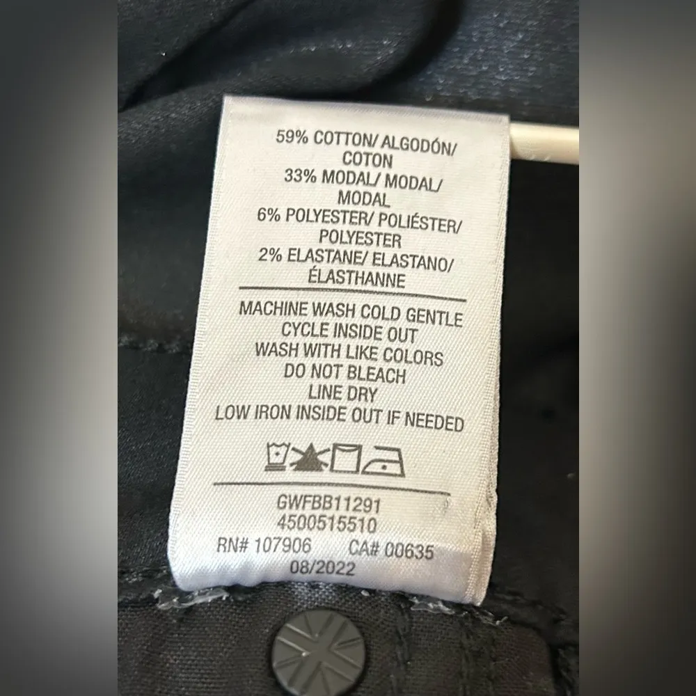 Hudson Nico Coated Straight Leg Ankle Jeans in Black Beauty Size 25 - Image 12