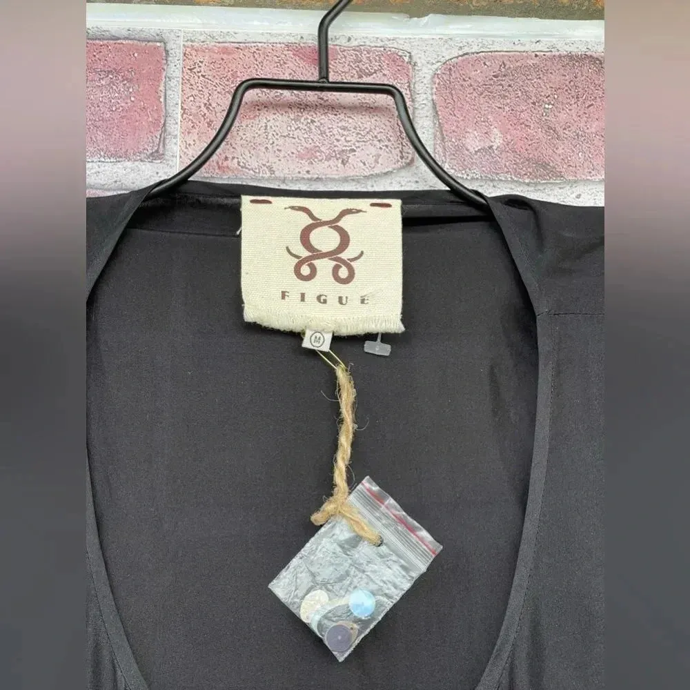 Figue jewel mini dress size medium Black - Image 3