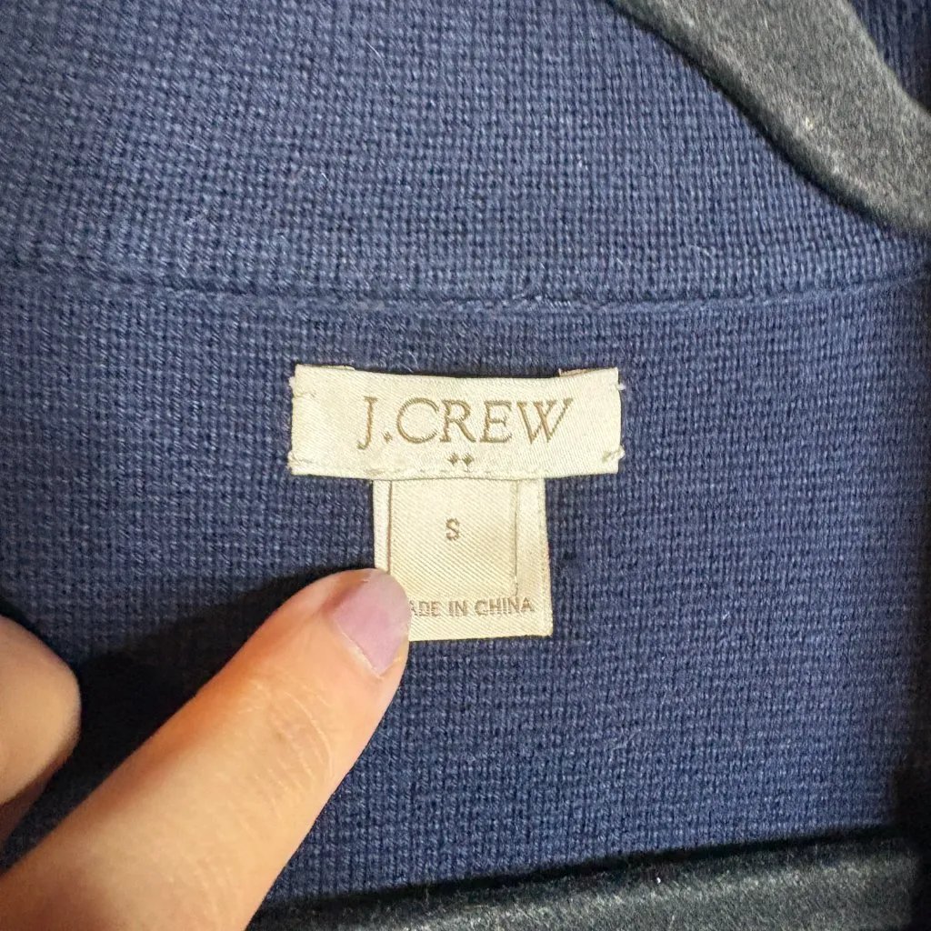 J. Crew Factory navy blue sweater blazer - Image 3