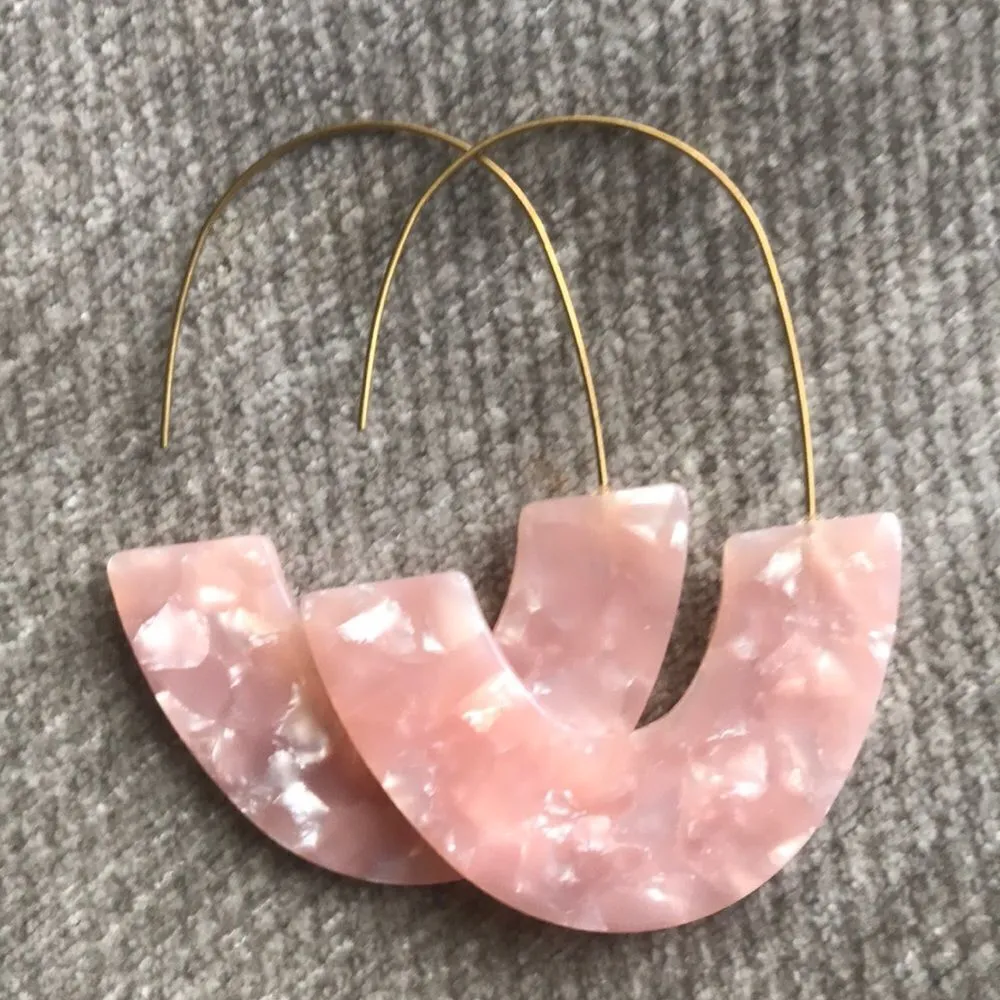 ✨ Threader Drop Earrings✨ Pink - Image 5