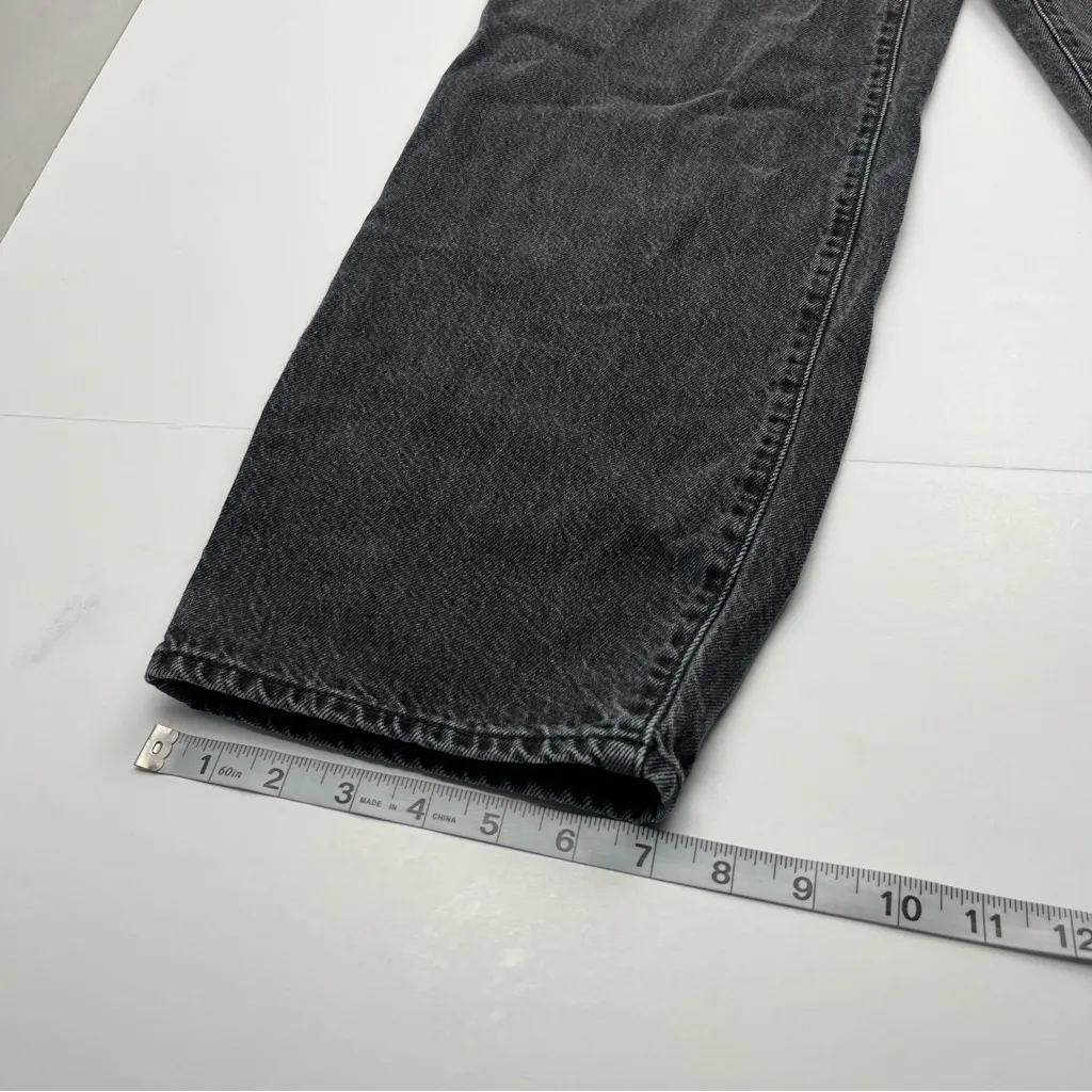 Levi’s Premium‎ Baggy Dad Jean Womens Size 25 Faded Black Denim Zipper Pockets - Image 14