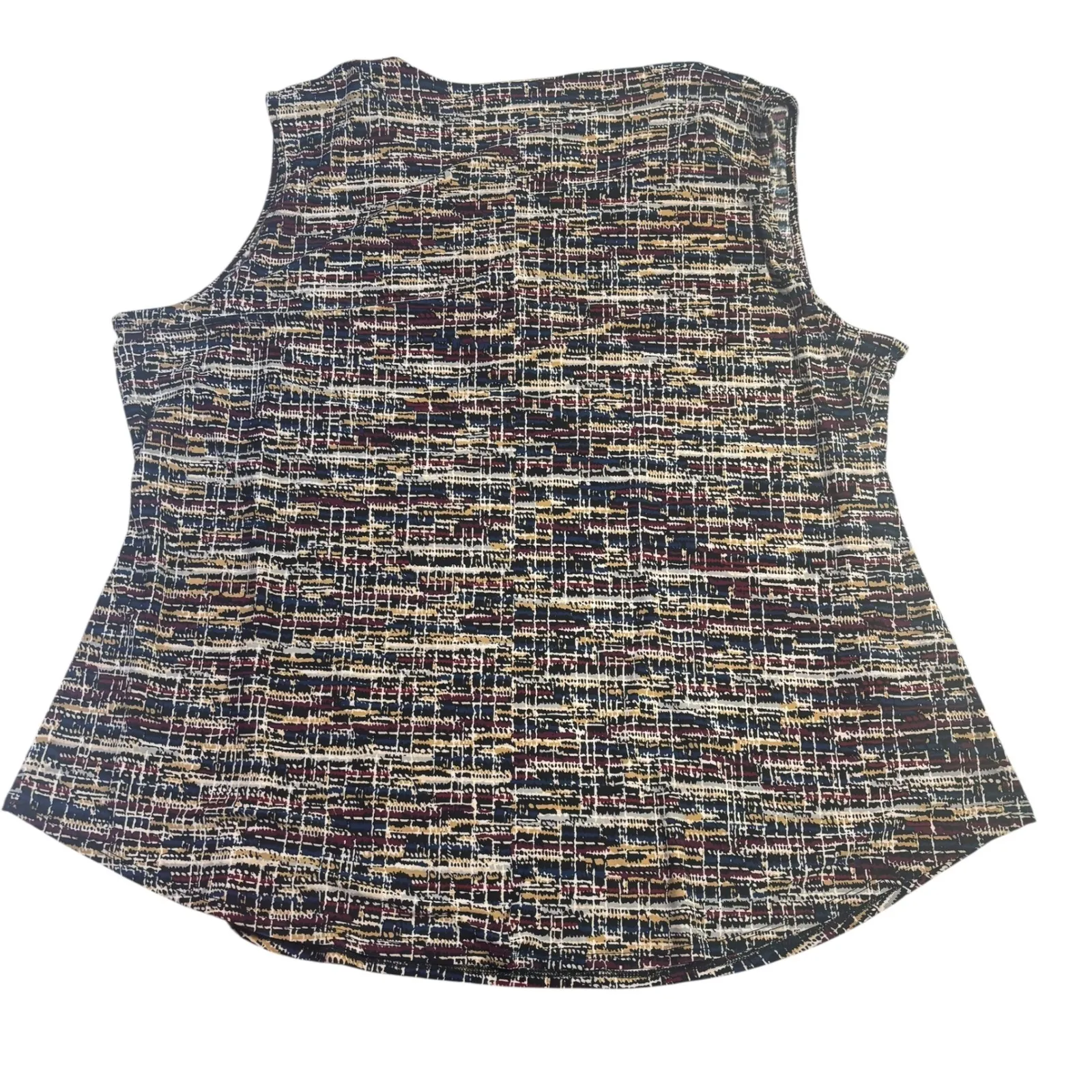 Jones Studio Women's 3X Sleeveless V-Neck Tunic Top Print NEW - Image 2