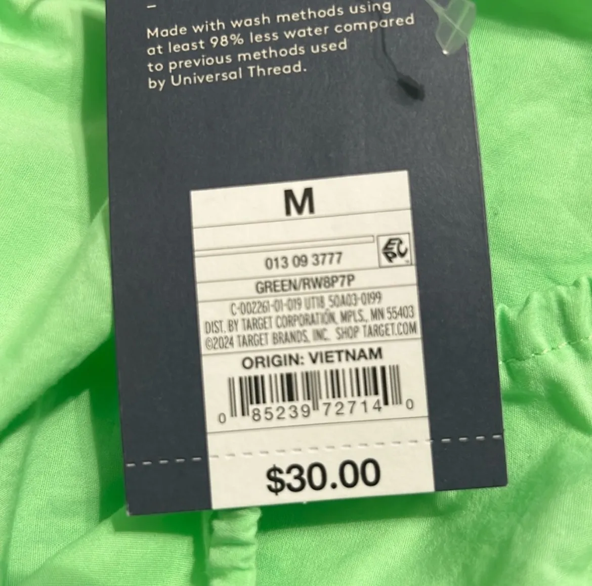 Universal Thread Women's Cinched Waist Midi Sundress Green - Image 7