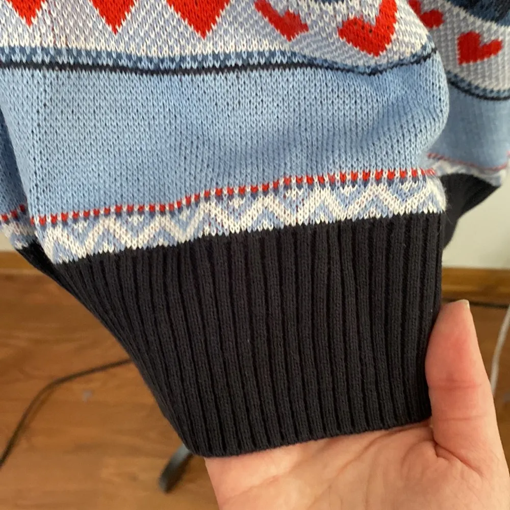 New Lane Bryant Classic Crew-Neck Fruit Jacquard Fair Isle Sweater size 26 / 28 - Image 9