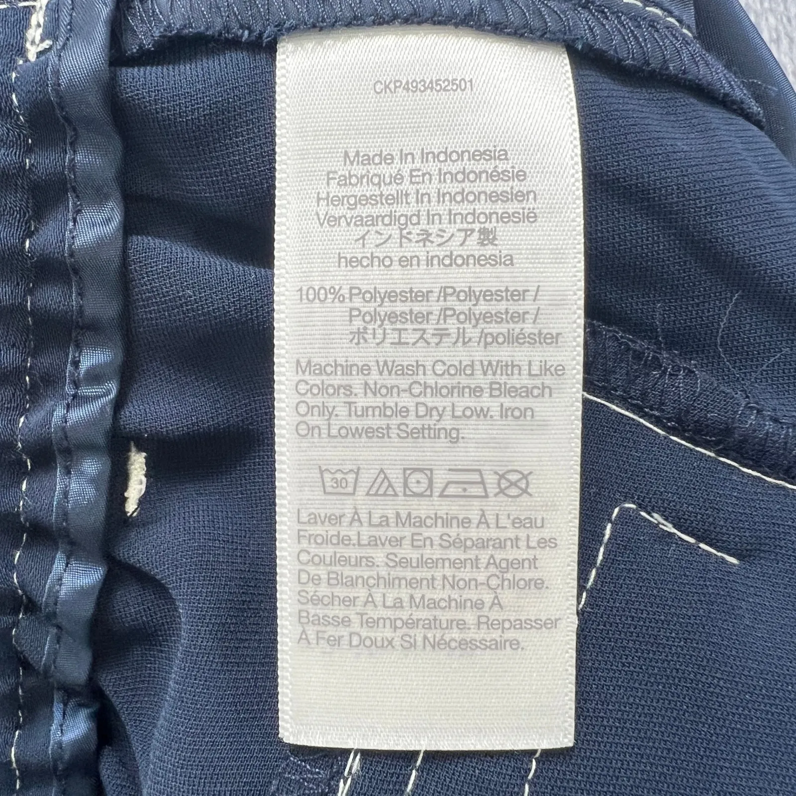 Madewell Pull On Utility Pants 12 Women Deep Indigo Minimal Casual Wide Leg - Image 5