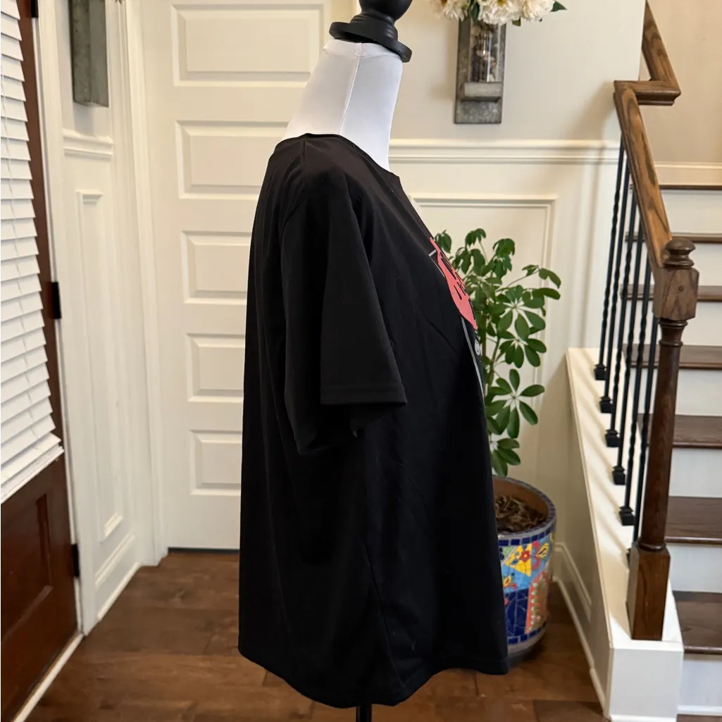 Romwe NWT Black Graphic T-Shirt with Astronaut Design - Image 3