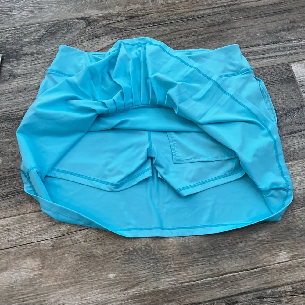 CHASE 54 WOMENS GOLF SPORTY GYM SKORT XL BLUE PLEATED RUFFLED POCKETS NW… - Image 7