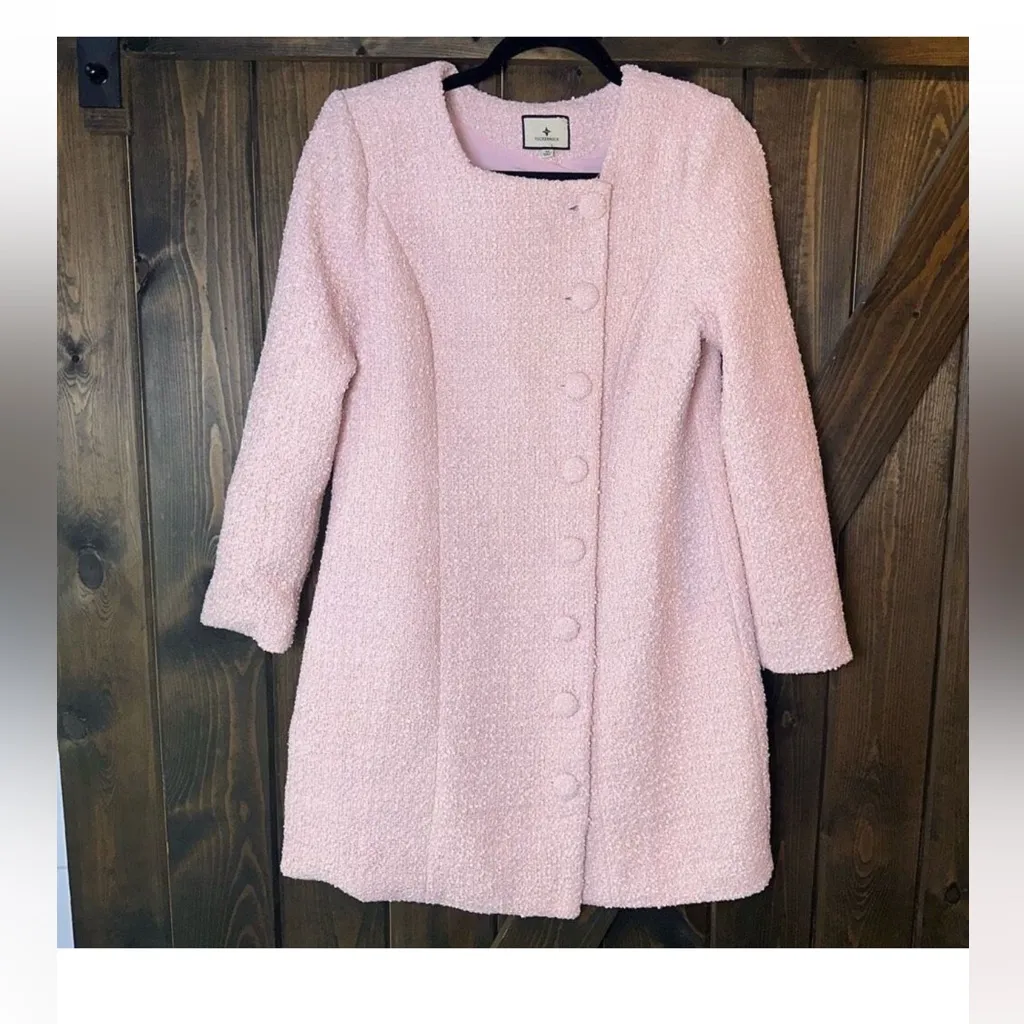 Tuckernuck  Pink Tweed Birkley Dress size large - Image 5