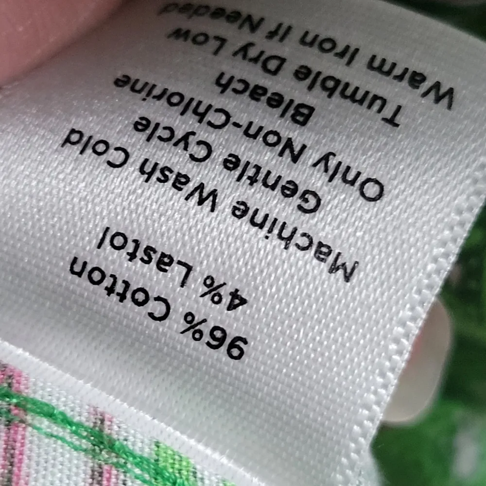 Talbots green paisley classic button down size 10p - Image 7