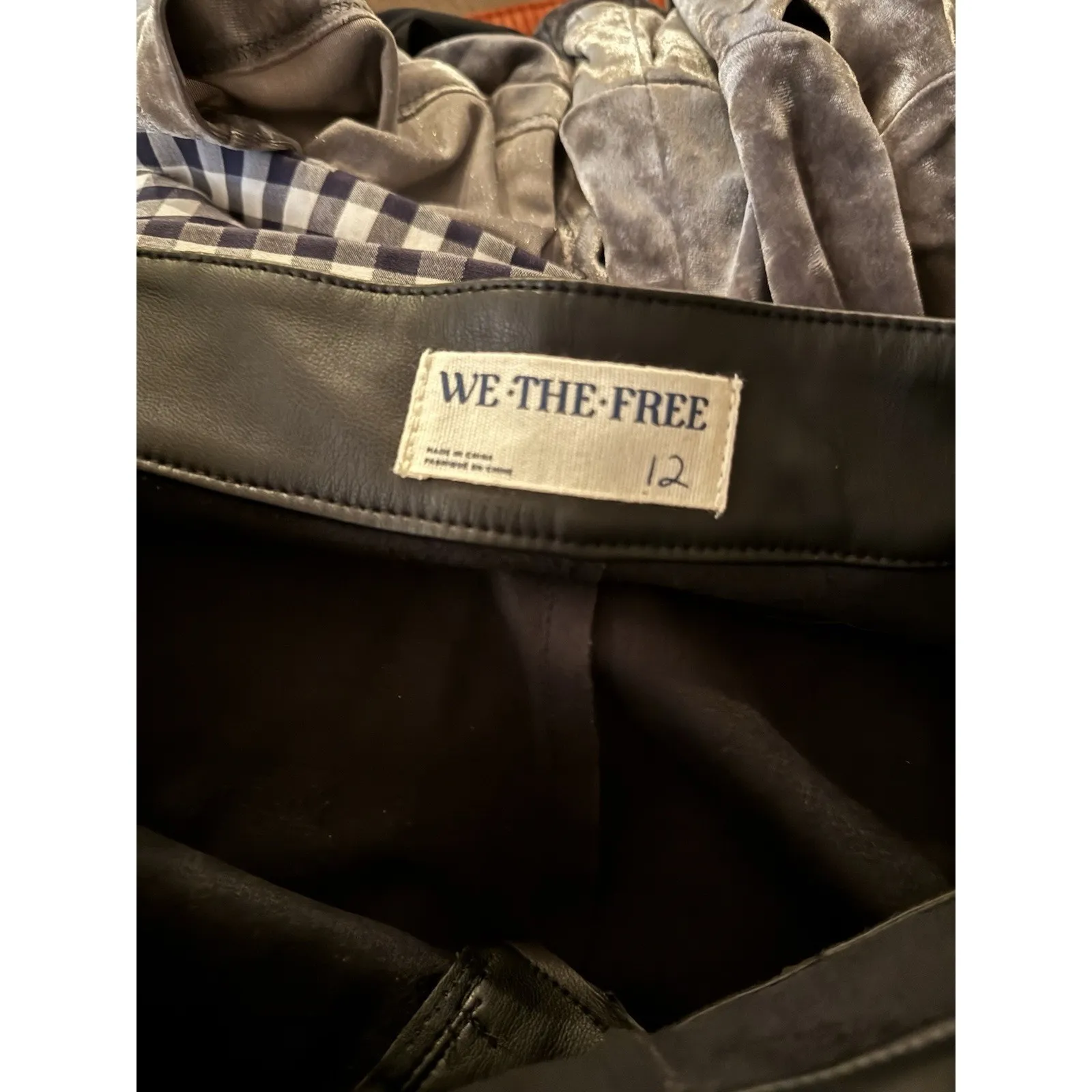 x We The Free Glow Up Faux Leather Pant In Black Size 12 - Image 5