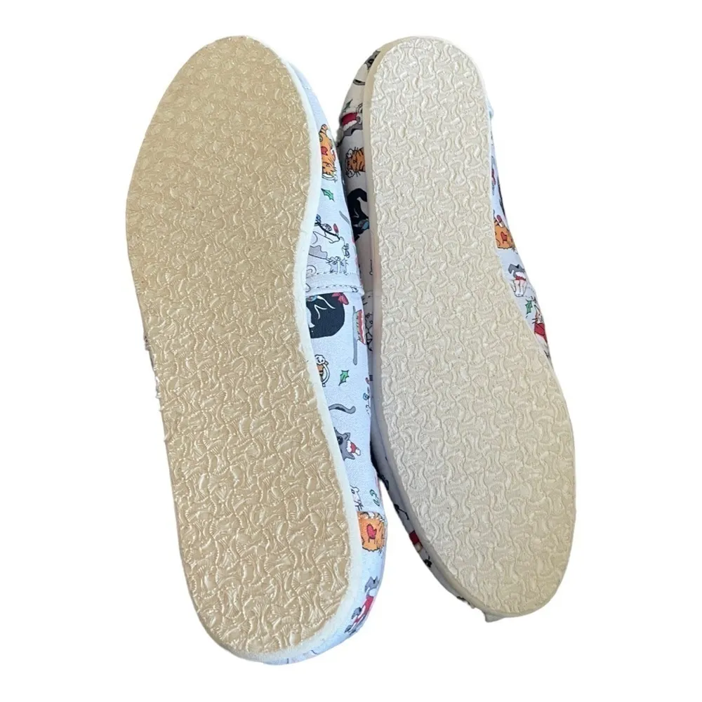 Toms‎ Christmas Cats Shoes Holiday Slip On Christmas 10 - Image 6